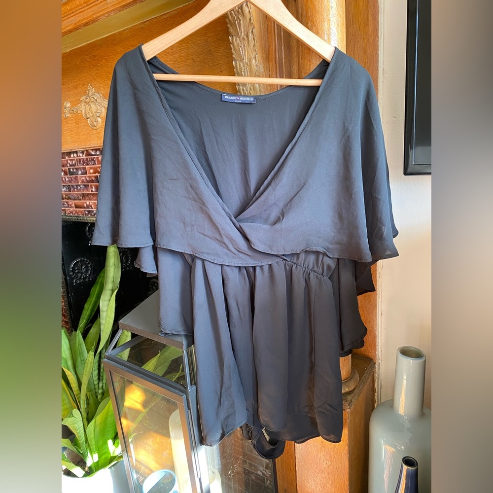 Brandy Melville black romper. One size. Fits like small.